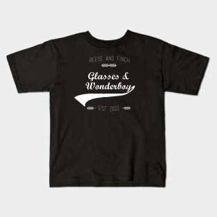 Glasses and Wonderboy (white) Kids T-Shirt